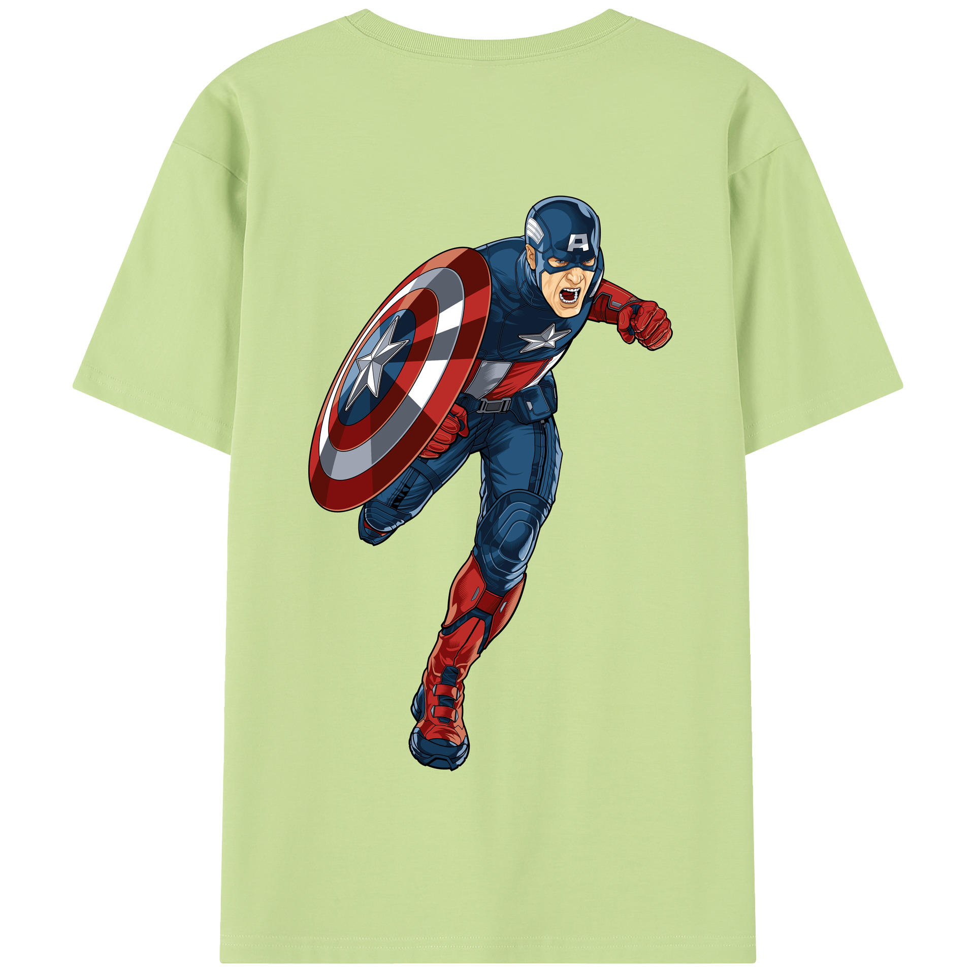 （画像用） アベンジャーズ The Avengers 綿100％半袖Tシャツ（背面プリント）